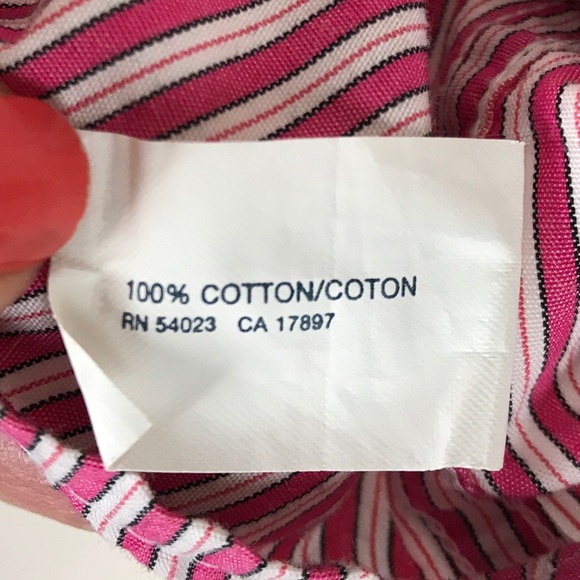 GAP Classic Fit Red Stripes Button Down Shirt XL - Picture 6 of 7